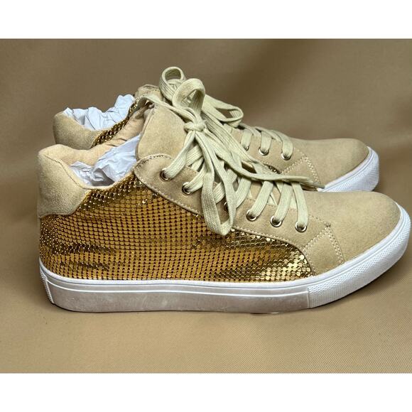 Coconuts by Matisse Gold and Tan Athletic Sneakers - Picture 2 of 12